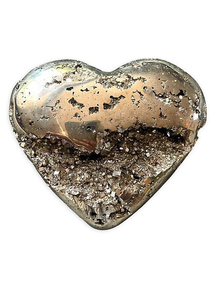 Pyrite Heart Crystal