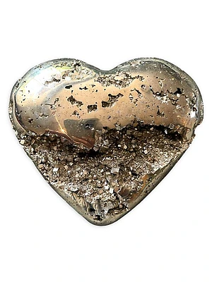 Pyrite Heart Crystal