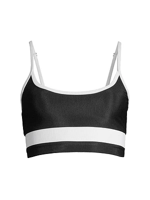 Eva Two-Tone Tankini Top