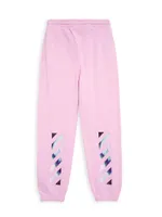 Little Girl's & Marble Arrow Jogger Sweatpants