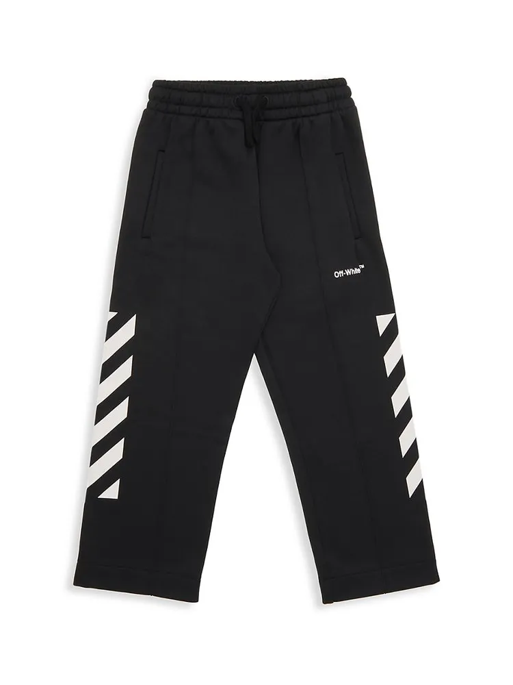 Little Boy's & Helvetica Diagonal Sweatpants