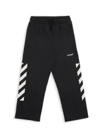 Little Boy's & Helvetica Diagonal Sweatpants