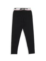 Little Girl's & Logo Band Leggings