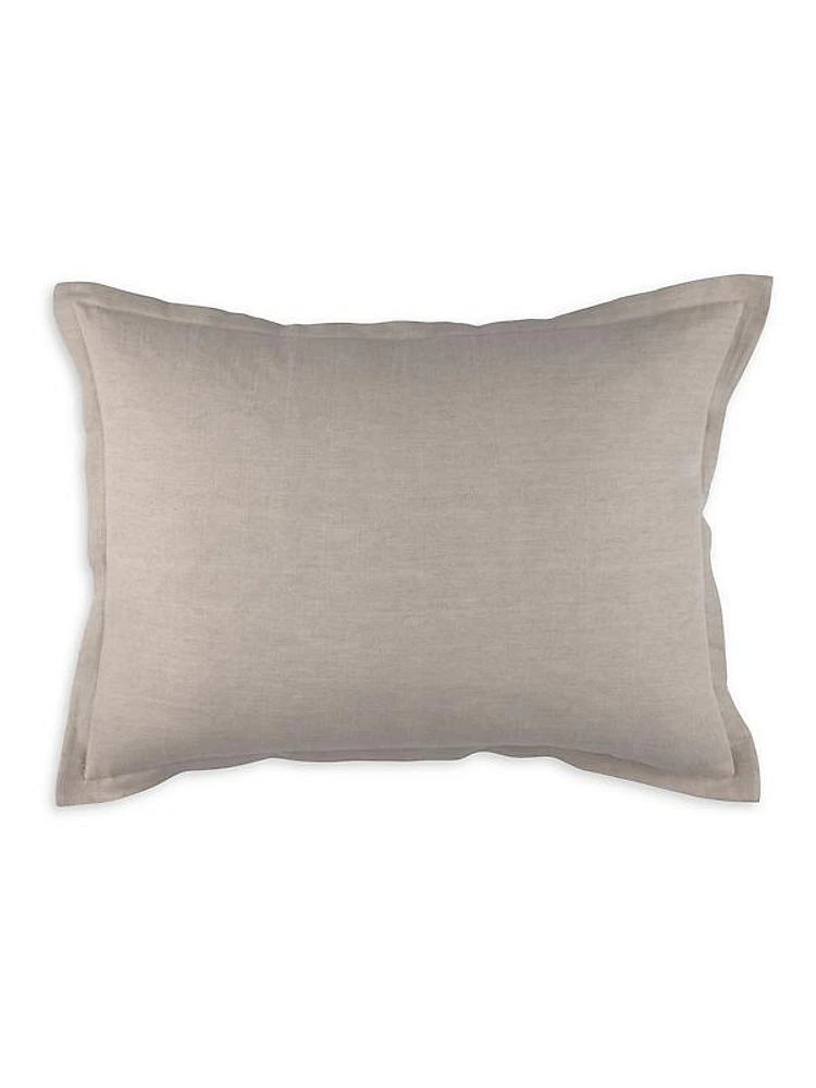 Rain Natural Herringbone Hemp Pillow