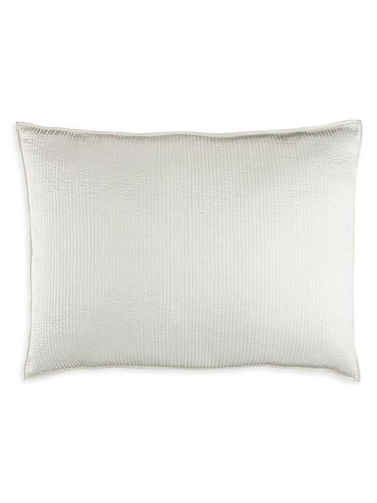 Retro Ivory Quilted Luxe Pillow