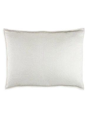 Retro Ivory Quilted Luxe Pillow