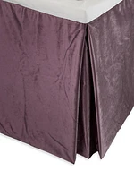 Valentina Buff Velvet Bed Skirt