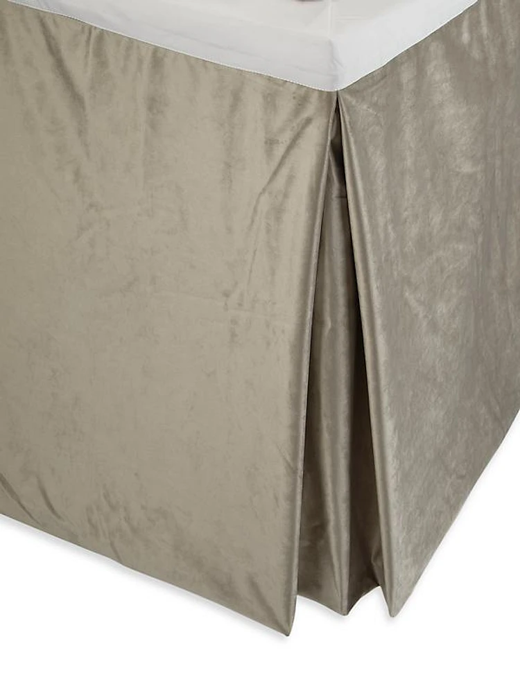 Valentina Velvet 3-Panel Bedskirt