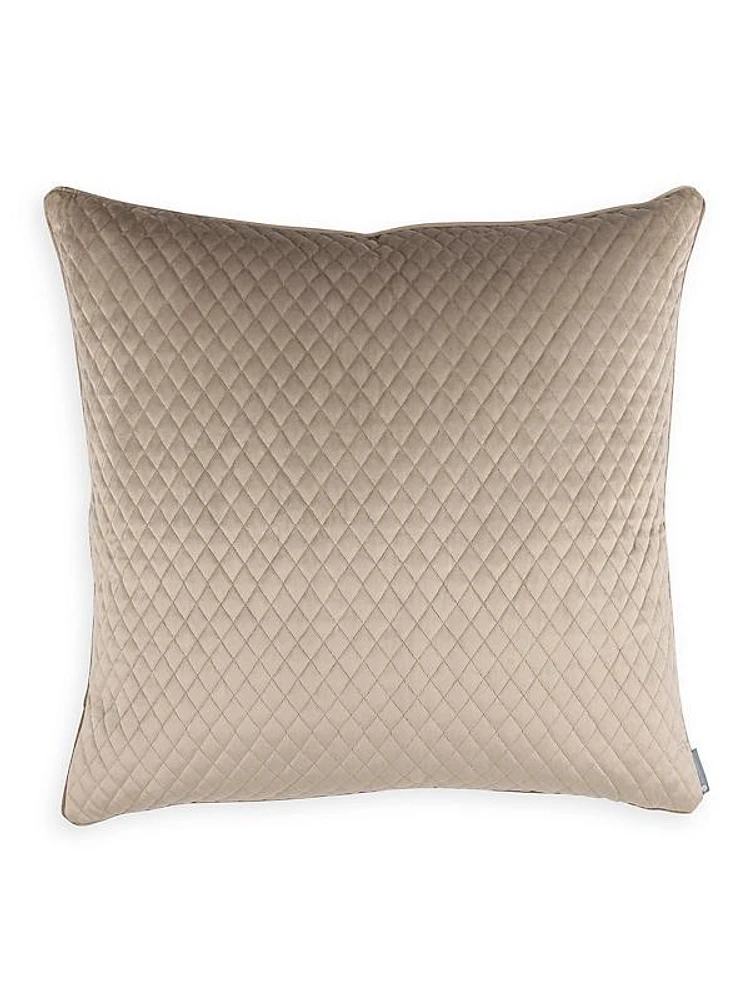 Valentina Quilted Velvet Pillowcase & Insert