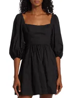 MICHELLE SMITH x Saks Claudia Balloon-Sleeve Minidress