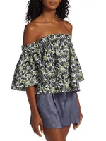 MICHELLE SMITH x Saks Lola Off-The-Shoulder Top