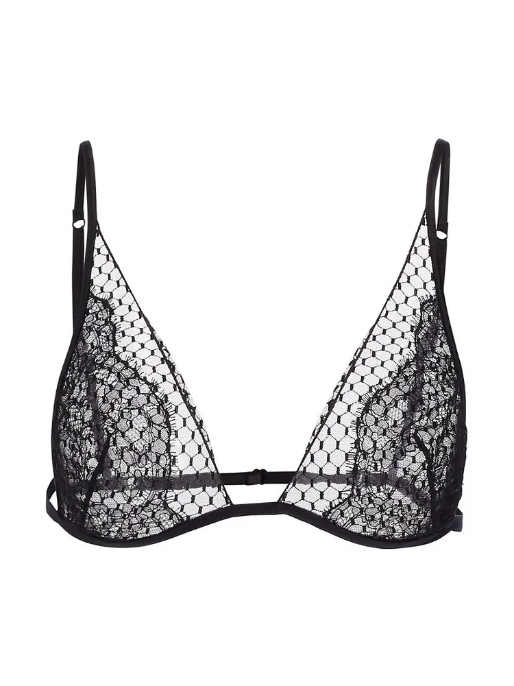 Honeycomb Lace Triangle Bra