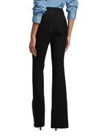 Maeve Slit-Hem Flare Trousers