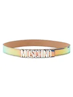 Iridescent Logo Belt