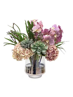 Everyday Floral Vanda Orchid & Hydrangea Arrangement