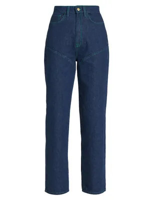 Stirrup Mid-Rise Jeans