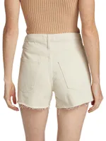 Frayed Cotton Shorts