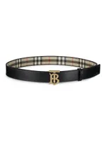 Reversible TB Check Coated Canvas Belt