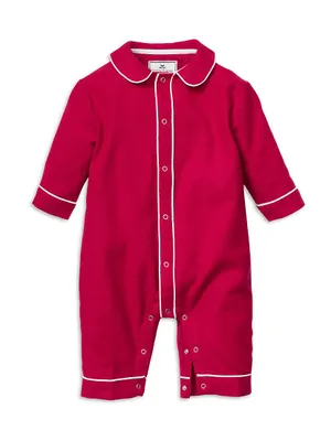 Baby's Flannel Cambridge Romper