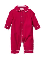 Baby's Flannel Cambridge Romper