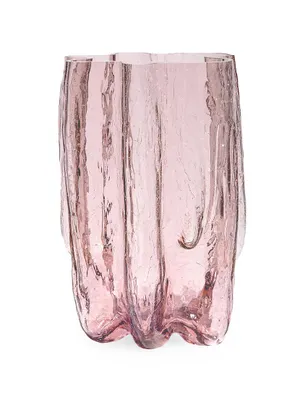 Crackle Glass Vase