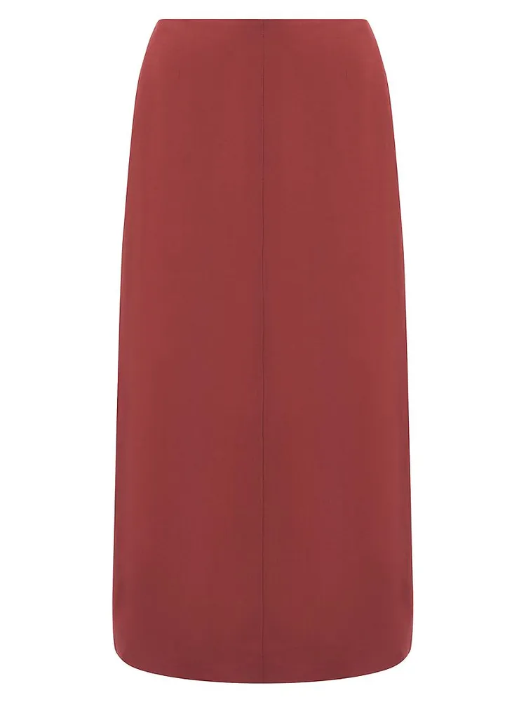 Evan High-Waisted Midi-Skirt