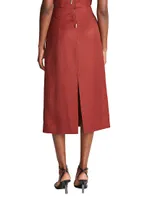 Evan High-Waisted Midi-Skirt