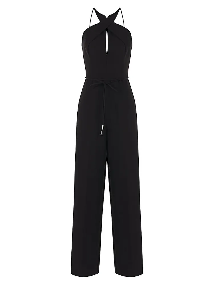 Lou Stretch-Crepe Halterneck Jumpsuit