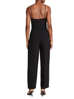 Lou Stretch-Crepe Halterneck Jumpsuit