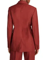 Harper Oversized Tie-Front Blazer