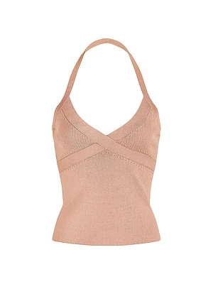 Tinsley Rib-Knit Halter Tank