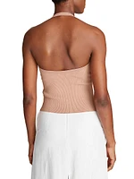 Tinsley Rib-Knit Halter Tank