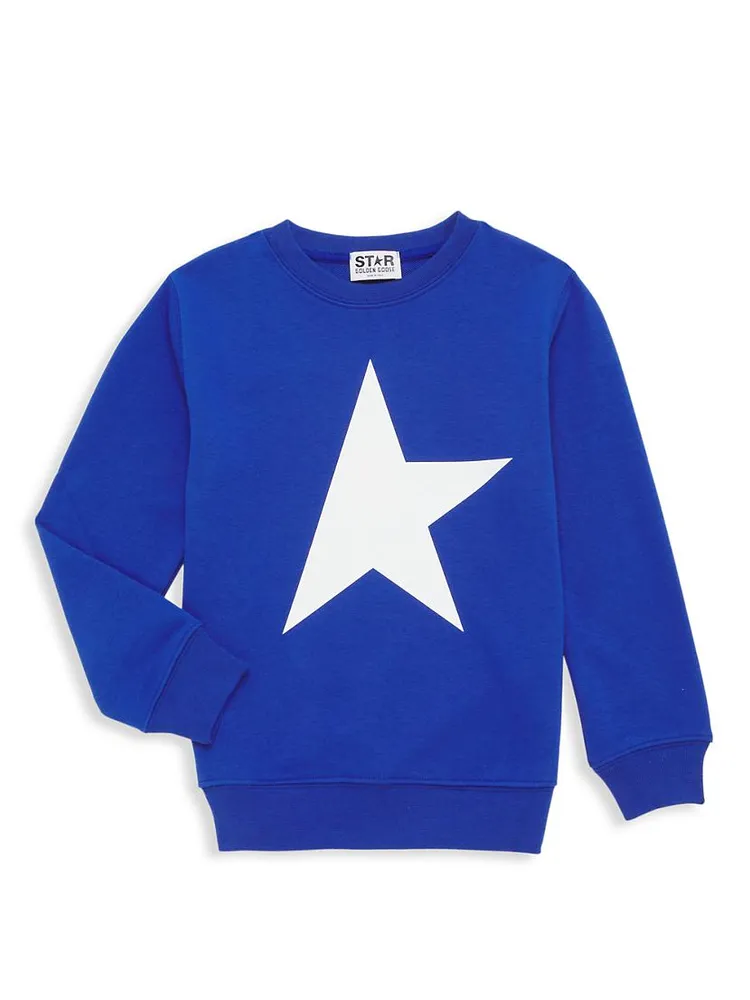 Little Kid's & Star Crewneck Sweatshirt