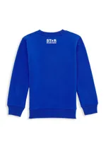 Little Kid's & Star Crewneck Sweatshirt