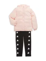 Little Girl's & Star Logo Puffer Jacket