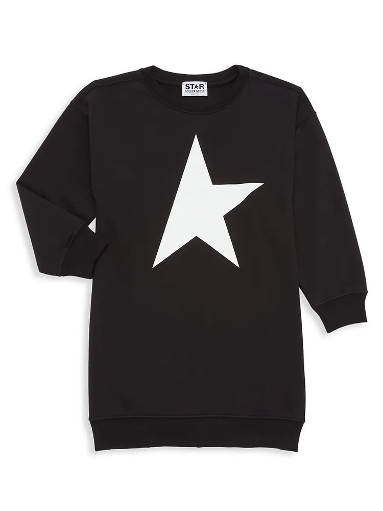 Little Girl's & Star Sweatshirt Dress