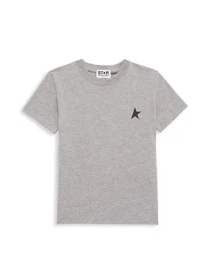 Little Kid's & Star Logo Crewneck T-Shirt