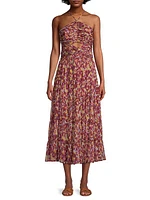 Khiara Floral Halter Midi-Dress