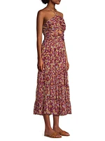 Khiara Floral Halter Midi-Dress