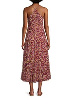 Khiara Floral Halter Midi-Dress