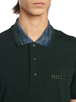 Contrast Collar Polo Shirt