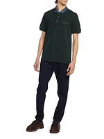 Contrast Collar Polo Shirt