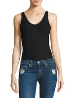 V-Neck Stretch-Modal Bodysuit