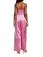 Silk Wide-Leg Jumpsuit