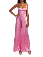 Silk Wide-Leg Jumpsuit