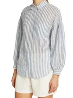 Janae Striped Button-Front Shirt