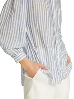 Janae Striped Button-Front Shirt