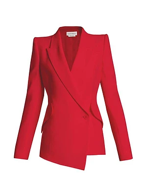 Asymmetric Single-Breasted Blazer