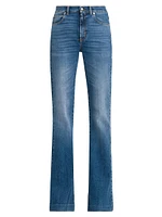 Mid-Rise Stretch Boot-Cut Jeans