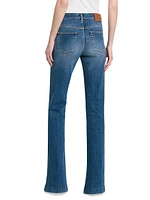 Mid-Rise Stretch Boot-Cut Jeans